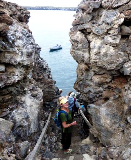 Prince Phillps Steps are one stop on Naturalist Journeys' vaccinated cruises to the Galapagos