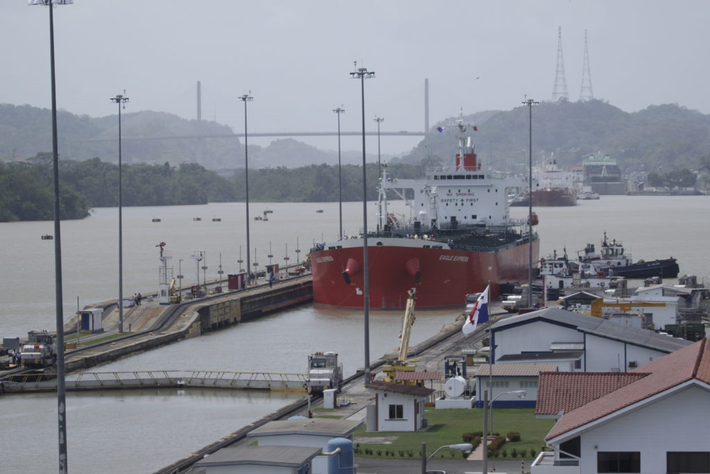 A scenic view of the Panama Canal from our Panama birding tour